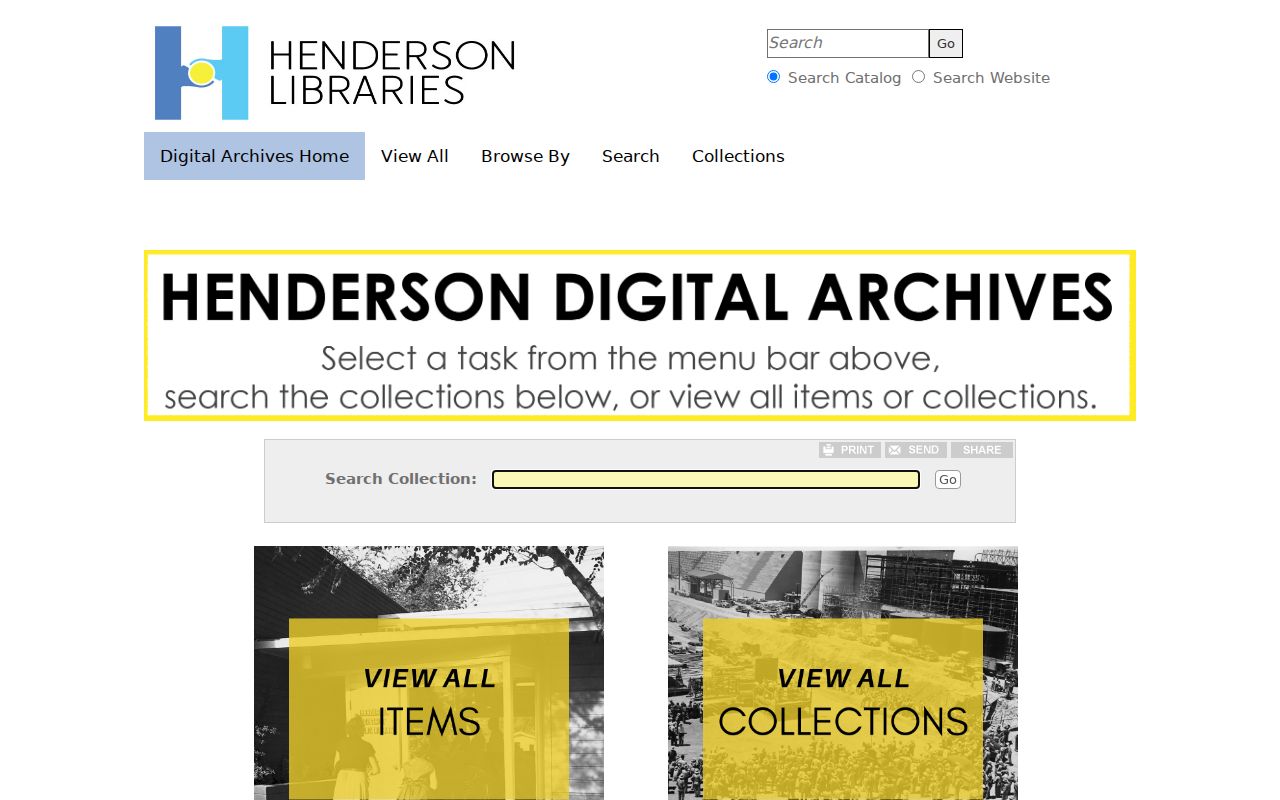 Henderson city directory digital archives collection browser