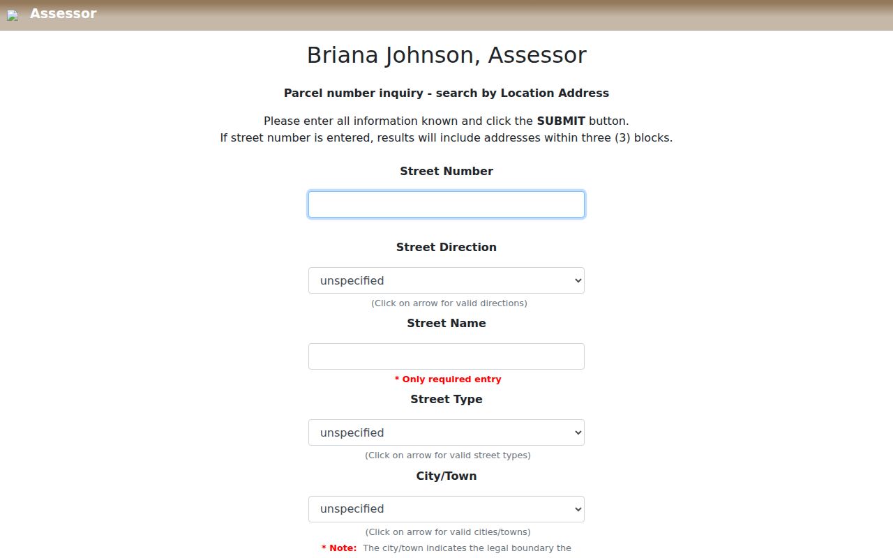 Henderson residents directory Clark County Assessor address search