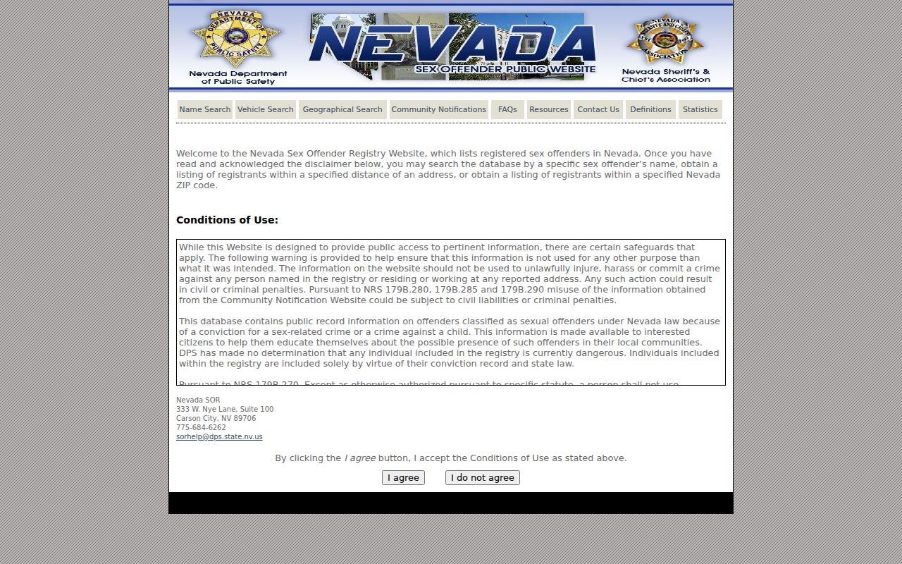 Henderson residents directory Nevada community notification registry notice